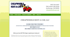 Desktop Screenshot of cheapwheelsrentacar.com